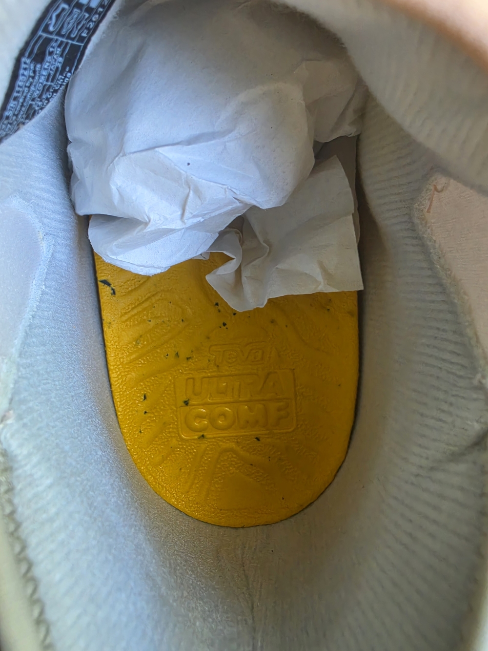 Teva Cream Quilted Slip-On Ankle Sneakers with Pink Trim - Picture 8 of 15